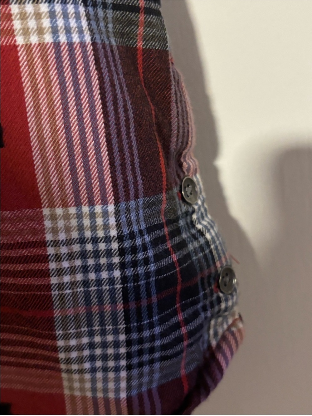 Ariat Red Plaid Long-Sleeve Button-Down Shirt women’s XL like new! - Picture 6 of 8